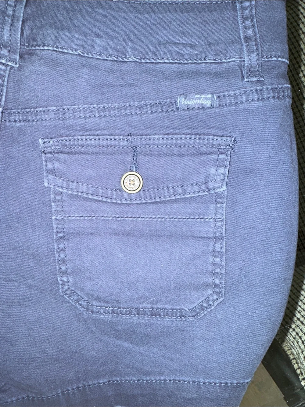 Women's Navy  Denim Shorts 7